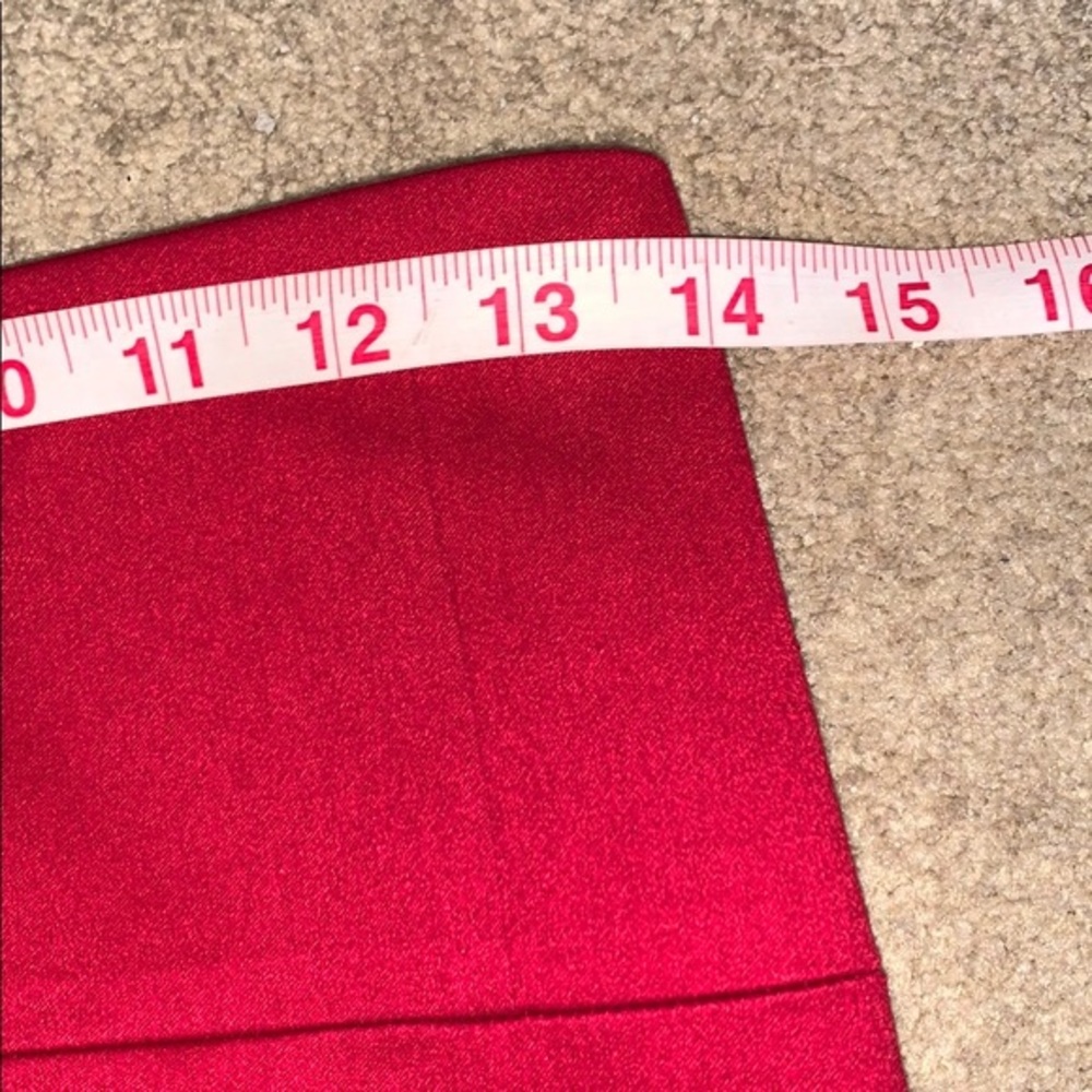 EXPRESS Design Studio Size 2 Red Pencil Skirt - Picture 7 of 10